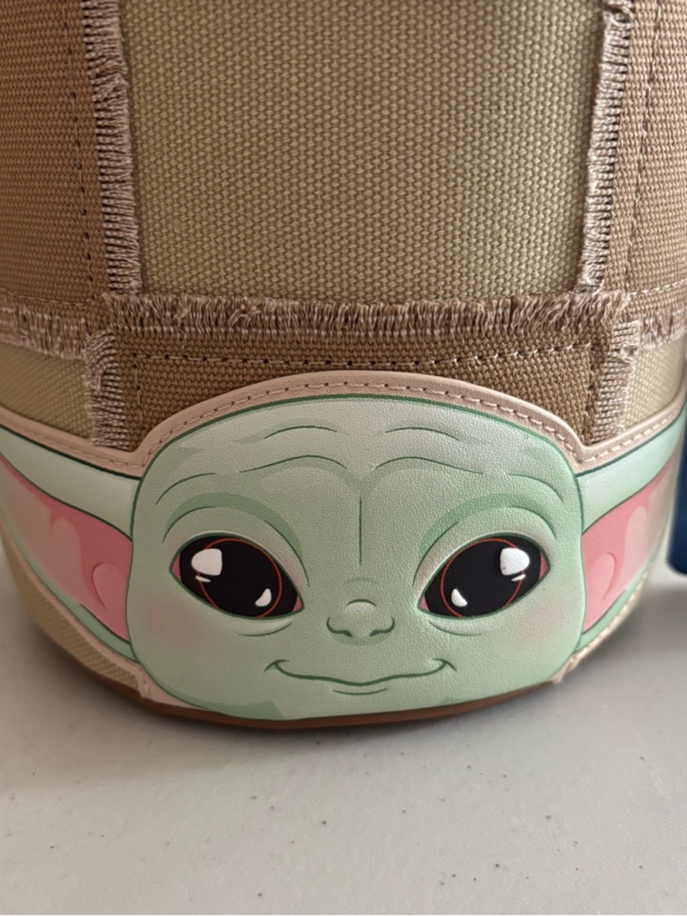Loungefly Star Wars Grogu Bucket Bag - Tan, Green & Pink - Picture 5 of 13